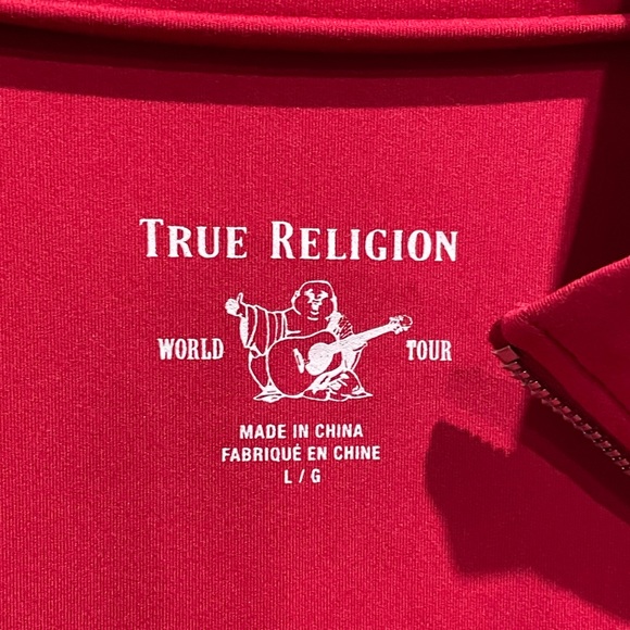 NWT True Religion Red Glitter Jacket (L) - Picture 6 of 9